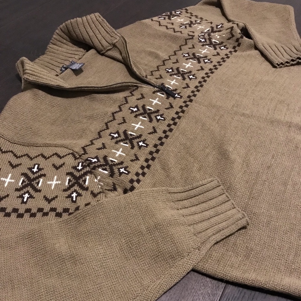 EXOFFICIO CAFENISTO JACQUARD SWEATER - NEW NO TAGS